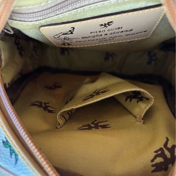 Piero Guidi Magic Circus White Crossbody Bag - Picture 8 of 12